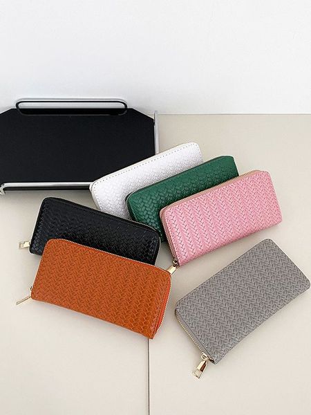 Texture Long Purse