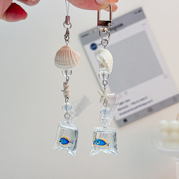 Snail Fish Charm