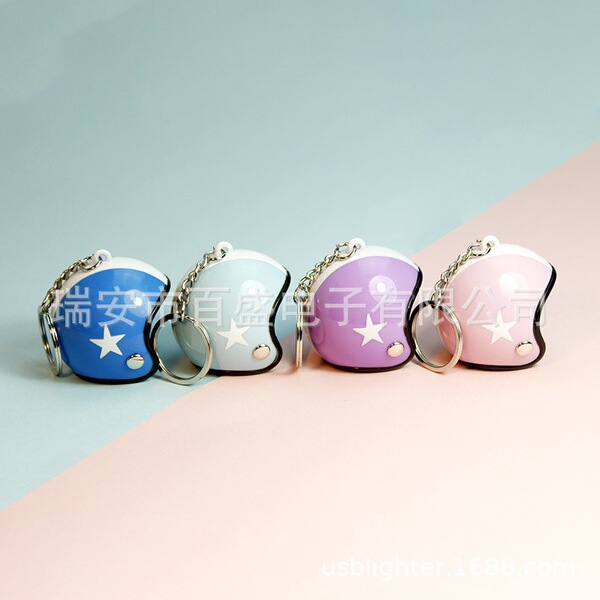 Five-Pointed Star Style Premium Helmet Keychain